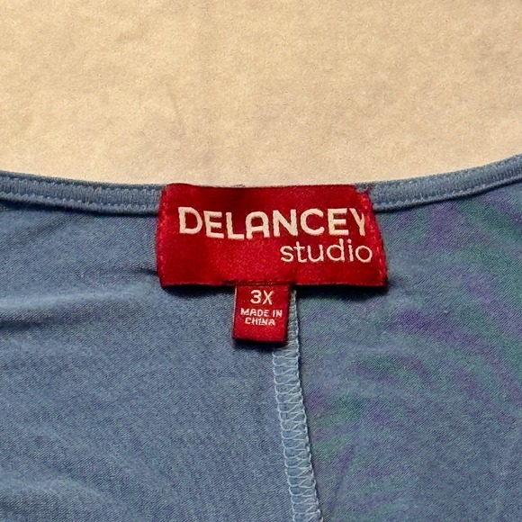 Light blue plus size 3X sleeveless button front‎ blouse. NWOT - Picture 3 of 3